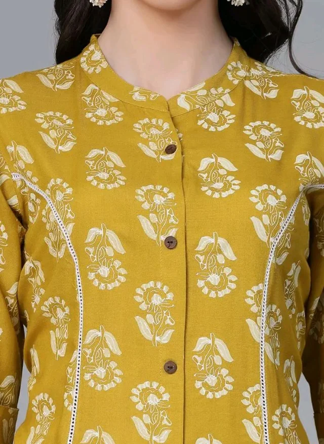 Visit the store, Stylum
Stylum
Visit the store
3.7 out of 5 stars 195
Stylum Women's Pink Floral Printed Rayon A-Line Kurta
- L