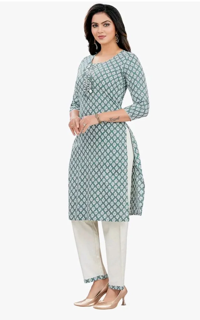 Brand: Rangfab
Women Stylish Kurti Pant Set Trend-Focused Two Piece Outfit Comfortable Fabric Everyday Wear, Casual Outings, Office & Travel Look Easy Care Matching Set
- 2XL