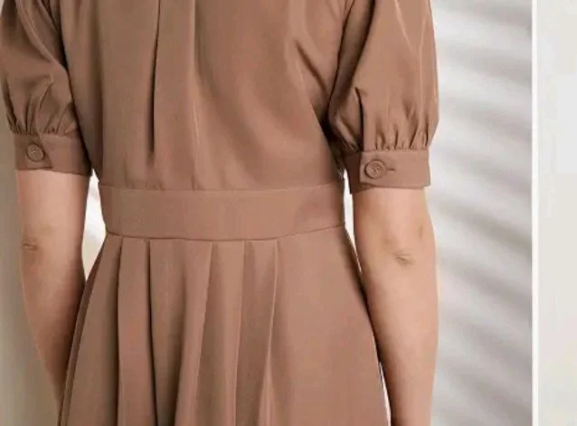 Symbol Premium Women's Fit & Flare Wrap Dress (Midi Length | Stylish | Desk-to-Dinner) (Available in Plus Sizes)
- M