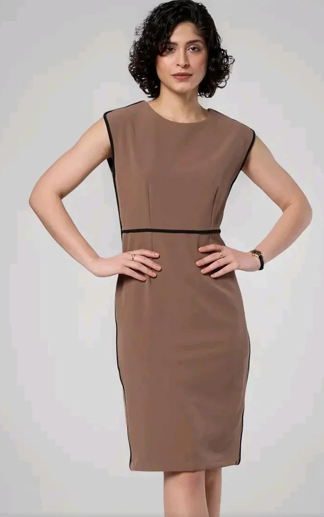 Symbol Premium Women's Sheath Dress (Knee Length | Desk-to-Dinner) (Available in Plus Sizes) - 2XL