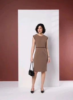 Symbol Premium Women's Sheath Dress (Knee Length | Desk-to-Dinner) (Available in Plus Sizes) - 2XL