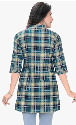Meher Impex Women's Girls Rayon Cotton Top - L