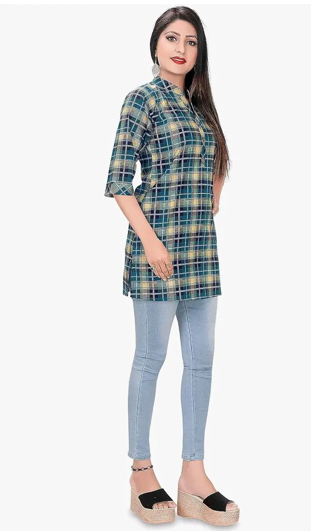 Meher Impex Women's Girls Rayon Cotton Top - L