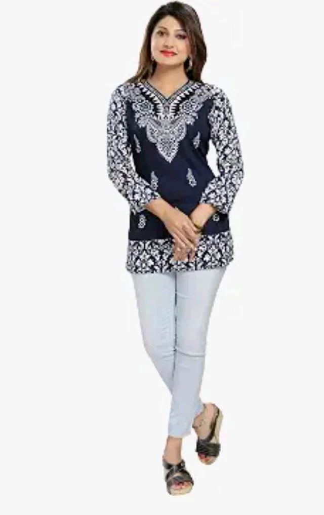 Meher Impex Women's Girls Poly Crepe Top - 2XL