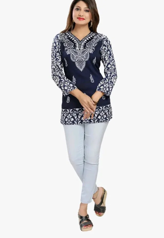 Meher Impex Women's Girls Poly Crepe Top - 2XL