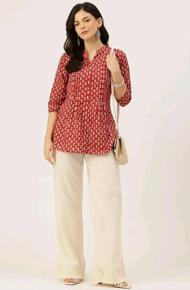 feranoid Elegant Mandarin Printed Tunics – Stylish & Comfortable, Sizes (S-3XL)
- 2XL