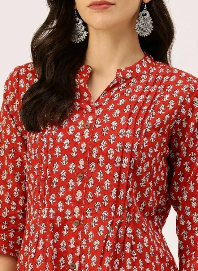 feranoid Elegant Mandarin Printed Tunics – Stylish & Comfortable, Sizes (S-3XL)
- 2XL