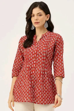 feranoid Elegant Mandarin Printed Tunics – Stylish & Comfortable, Sizes (S-3XL)
- 2XL