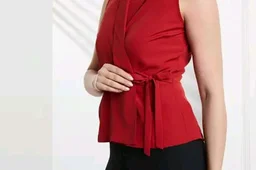 Symbol Premium Women's Polyester Solid Sleeveless Wrap Top (Regular Fit | Desk-to-Dinner) (Available in Plus Sizes)
- 2XL