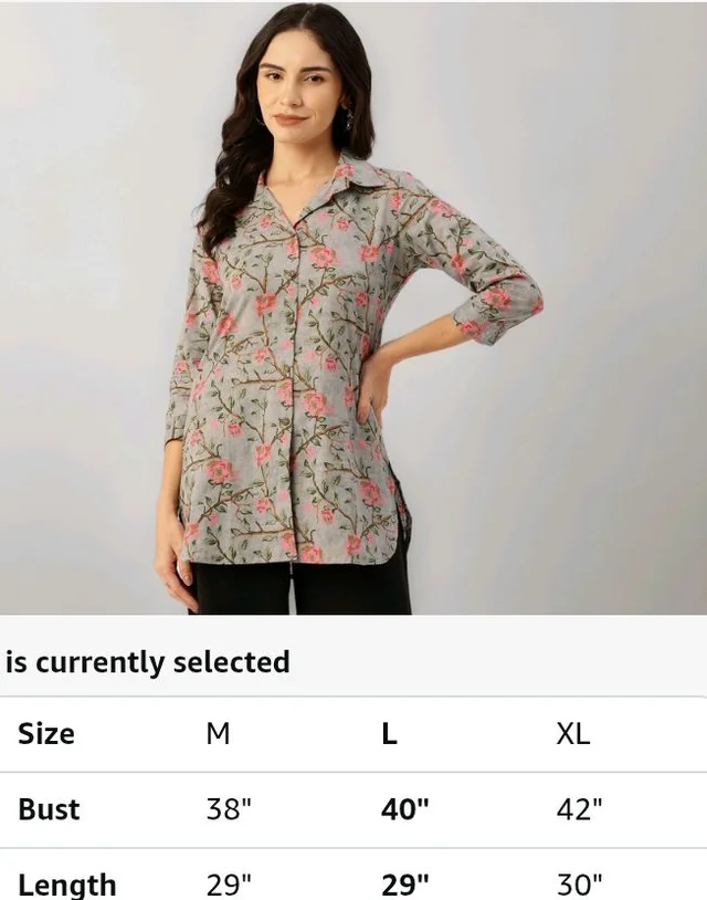 feranoid Classic Collared Cotton Shirt with 3/4 Sleeve for a Timeless Casual Look - M
