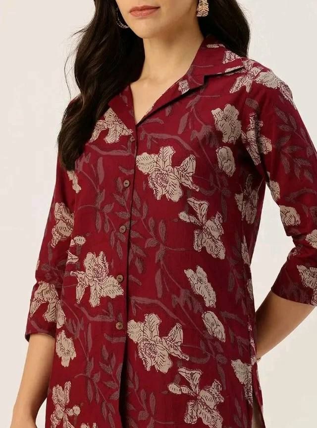 Versatile Collared top with 3/4 Sleeves for Women – Elegant & Casual (S-3XL) - L