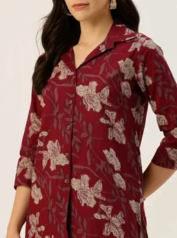 Versatile Collared top with 3/4 Sleeves for Women – Elegant & Casual (S-3XL) - L