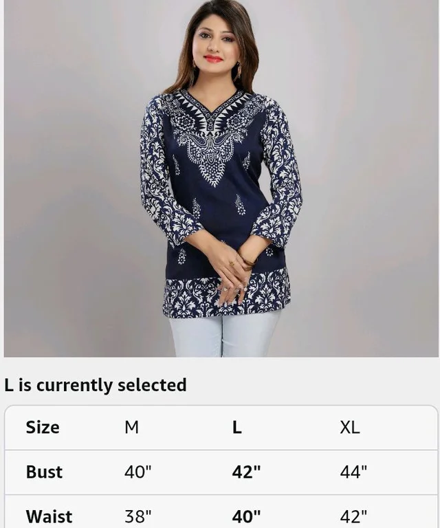 Meher Impex Women's Girls Poly Crepe Top - 3XL