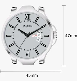 Matrix Antique 2.0 Day & Date Softest Silicone Strap Analog Watch for Men & Boys
300+ bought in past month