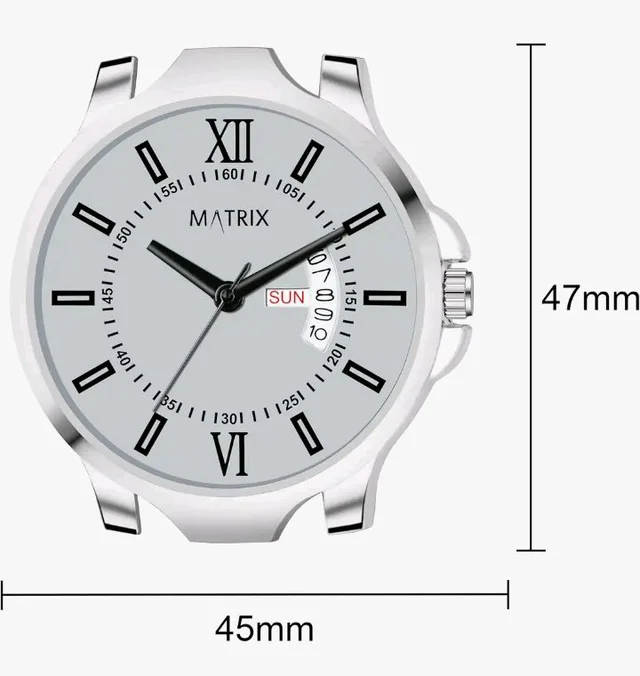 Matrix Antique 2.0 Day & Date Softest Silicone Strap Analog Watch for Men & Boys
300+ bought in past month