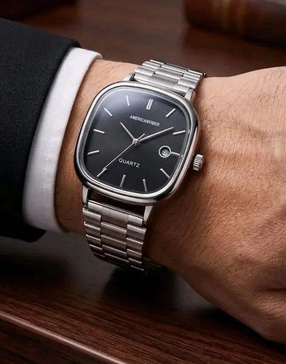 AMERICANVIBER Men's Silver, Watch with Stainless Steel Band | Water-Resistant Analog Dress & Casual Wristwatch
600+ bought in past month