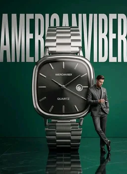 AMERICANVIBER Men's Silver, Watch with Stainless Steel Band | Water-Resistant Analog Dress & Casual Wristwatch
600+ bought in past month