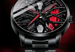 GOLDENIZE FASHION Branded Men's Sport Quartz Watch Car Wheel Multicolour Dial Wheel Dial 360 Rotating Casual Fashion Stainless Steel Alloy Mens &Boy's Luxury Metal Gift Creative Watch
1K+ bought in past month