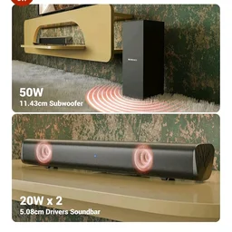ZEBRONICS 90 Watts, Compact Soundbar, Home Theatre, Dual Driver Soundbar, 11.43cm Subwoofer, HDMI ARC, Bluetooth v5.1, Wall Mountable, Glossy Finish (Juke BAR 200A)
1K+ bought in past month