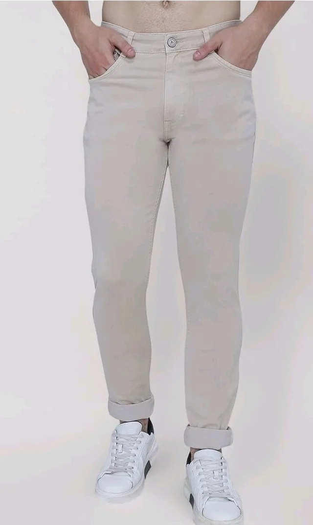 Strechable Denim Regular Fit Mid Waist Light Weight Soft Feel Stretchable Denim Jeans Pant for Men - 32