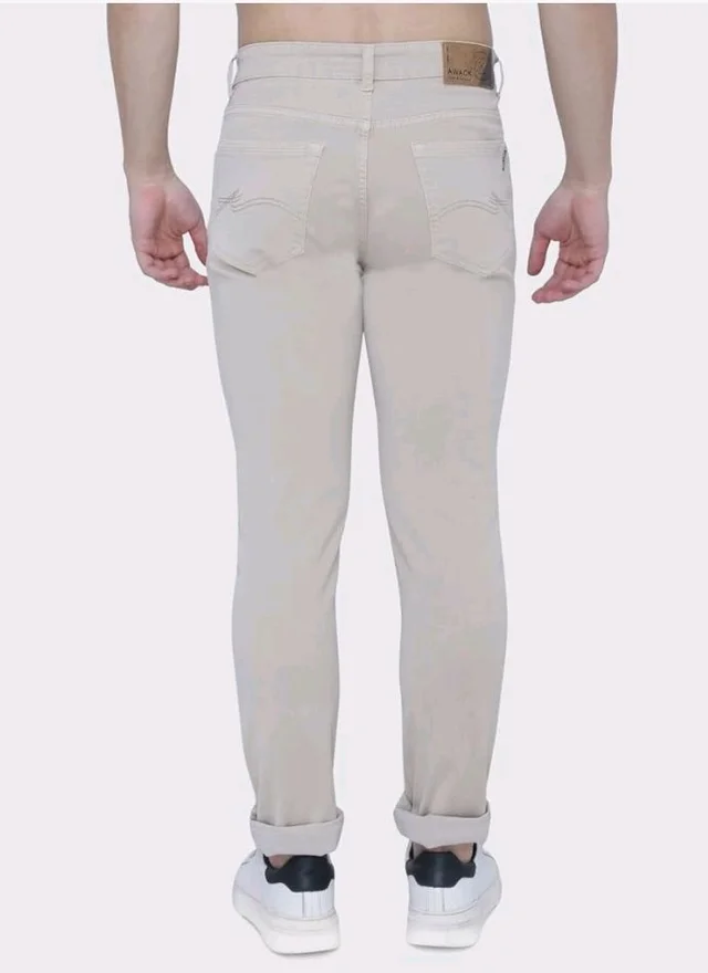 Strechable Denim Regular Fit Mid Waist Light Weight Soft Feel Stretchable Denim Jeans Pant for Men - 32