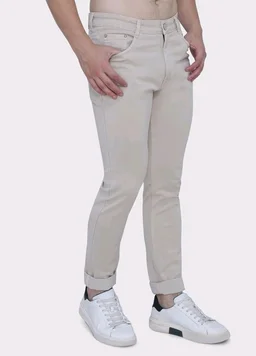Strechable Denim Regular Fit Mid Waist Light Weight Soft Feel Stretchable Denim Jeans Pant for Men - 32