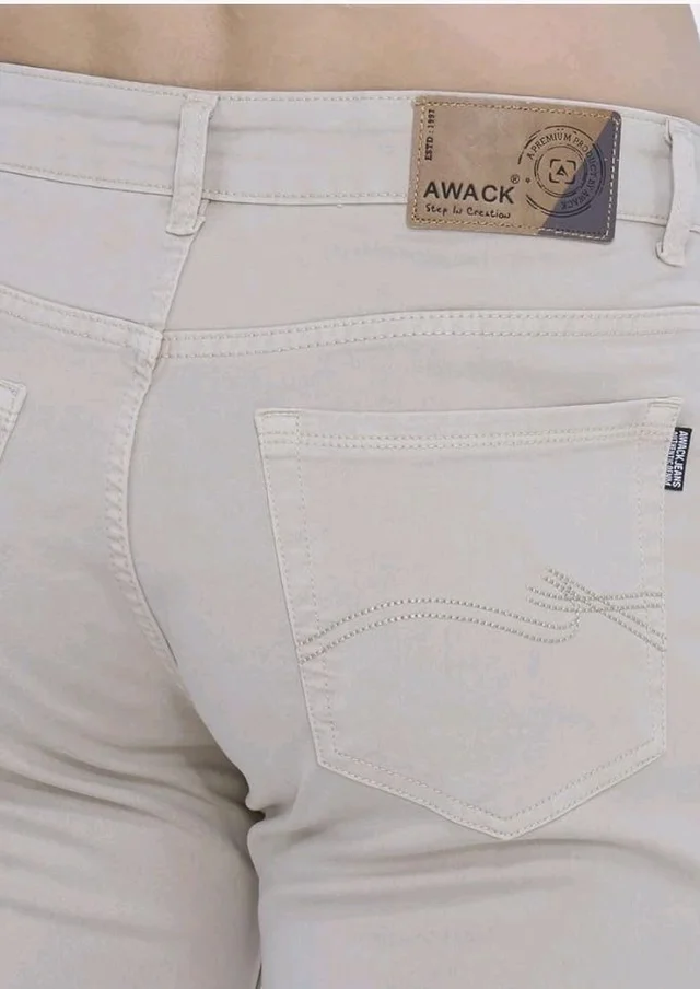 Strechable Denim Regular Fit Mid Waist Light Weight Soft Feel Stretchable Denim Jeans Pant for Men - 32