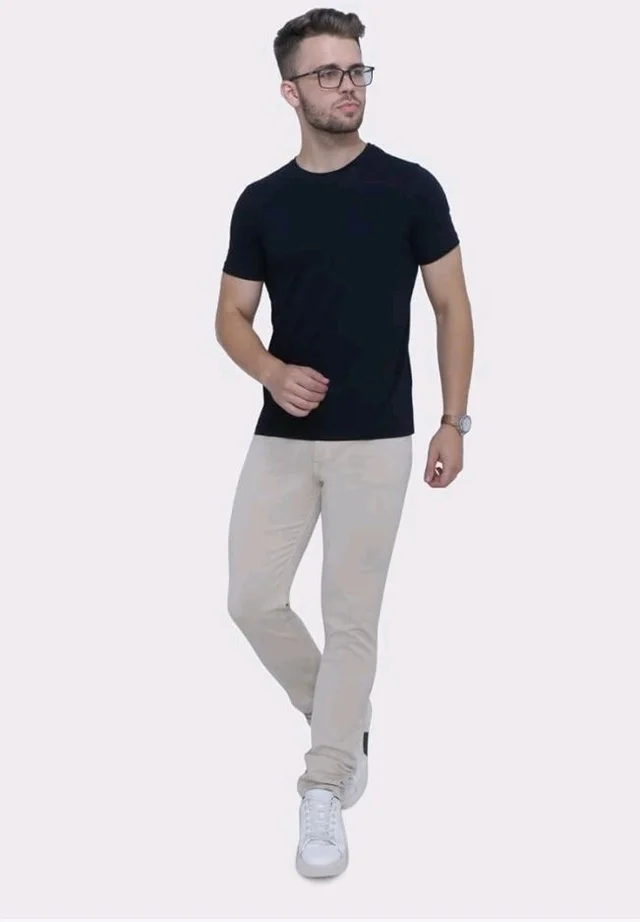 Strechable Denim Regular Fit Mid Waist Light Weight Soft Feel Stretchable Denim Jeans Pant for Men - 32