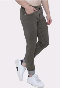 Strechable Denim Regular Fit Mid Waist Light Weight Soft Feel Stretchable Denim Jeans Pant for Men
- 34