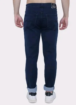 Strechable Denim Regular Fit Mid Waist Light Weight Soft Feel Stretchable Denim Jeans Pant for Men
- 34