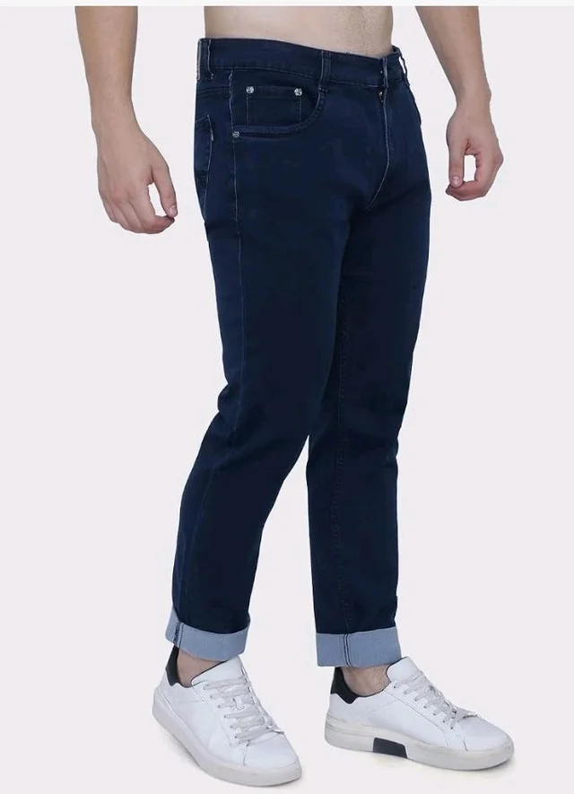 Strechable Denim Regular Fit Mid Waist Light Weight Soft Feel Stretchable Denim Jeans Pant for Men
- 34