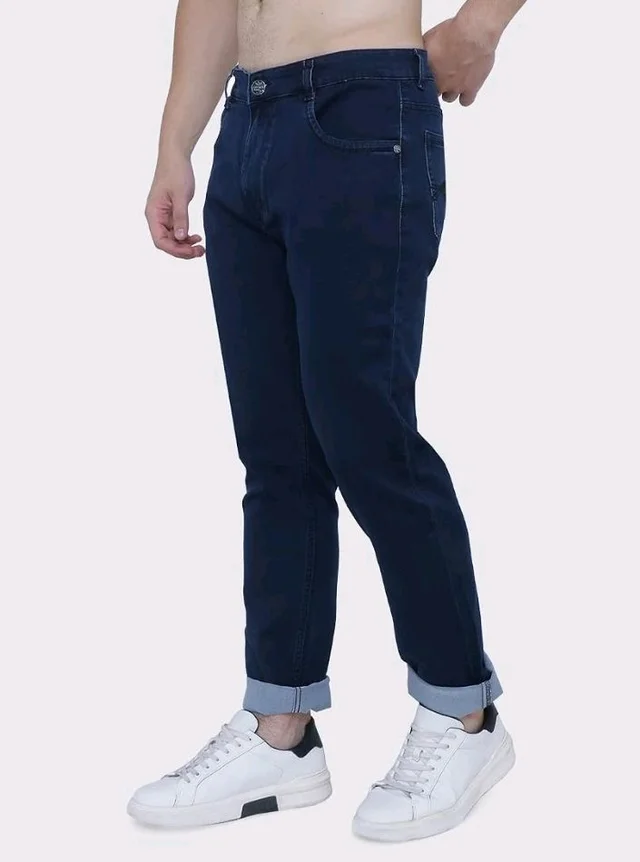 Strechable Denim Regular Fit Mid Waist Light Weight Soft Feel Stretchable Denim Jeans Pant for Men
- 34