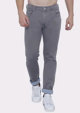 Strechable Denim Regular Fit Mid Waist Light Weight Soft Feel Stretchable Denim Jeans Pant for Men - 32