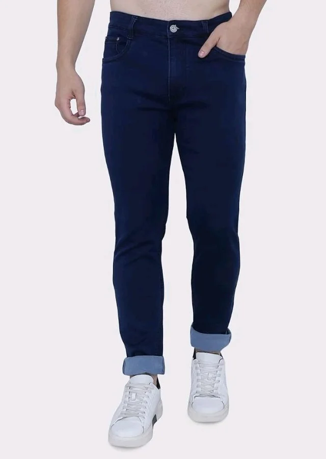 Strechable Denim Regular Fit Mid Waist Light Weight Soft Feel Stretchable Denim Jeans Pant for Men
- 32