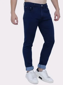 Strechable Denim Regular Fit Mid Waist Light Weight Soft Feel Stretchable Denim Jeans Pant for Men
- 32