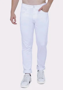 Strechable Denim Regular Fit Mid Waist Light Weight Soft Feel Stretchable Denim Jeans Pant for Men
- 32