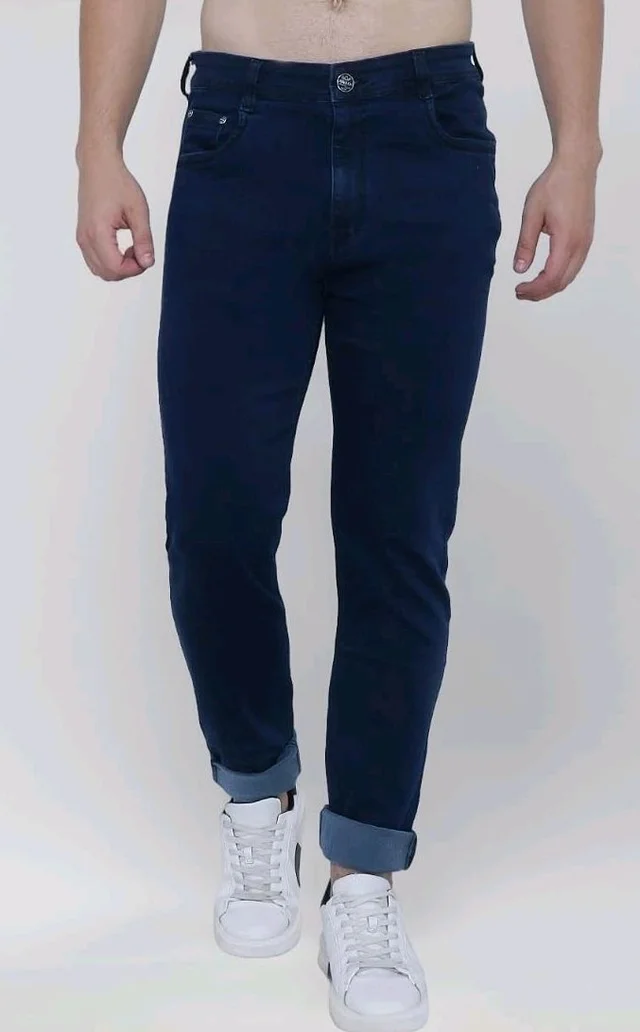Strechable Denim Regular Fit Mid Waist Light Weight Soft Feel Stretchable Denim Jeans Pant for Men
- 34