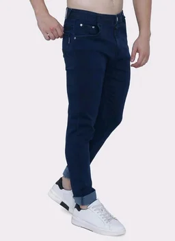 Strechable Denim Regular Fit Mid Waist Light Weight Soft Feel Stretchable Denim Jeans Pant for Men
- 34