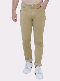Strechable Denim Regular Fit Mid Waist Light Weight Soft Feel Stretchable Denim Jeans Pant for Men
- 32