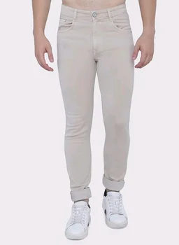 Strechable Denim Regular Fit Mid Waist Light Weight Soft Feel Stretchable Denim Jeans Pant for Men
- 34
