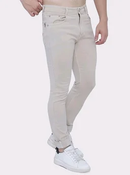 Strechable Denim Regular Fit Mid Waist Light Weight Soft Feel Stretchable Denim Jeans Pant for Men
- 34