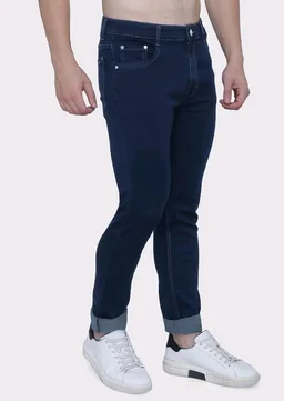Strechable Denim Regular Fit Mid Waist Light Weight Soft Feel Stretchable Denim Jeans Pant for Men - 32