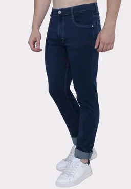 Strechable Denim Regular Fit Mid Waist Light Weight Soft Feel Stretchable Denim Jeans Pant for Men - 32