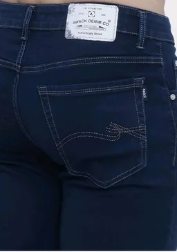 Strechable Denim Regular Fit Mid Waist Light Weight Soft Feel Stretchable Denim Jeans Pant for Men - 32