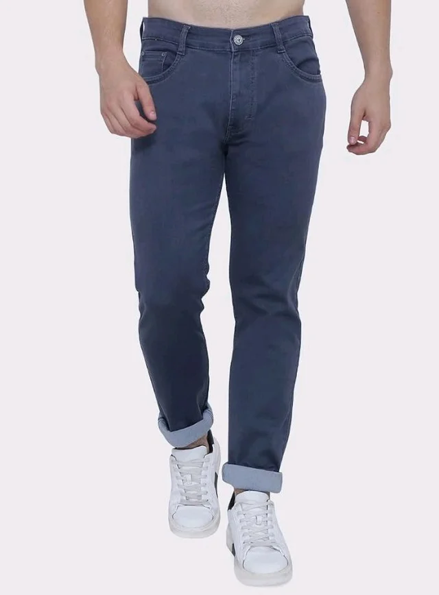 Strechable Denim Regular Fit Mid Waist Light Weight Soft Feel Stretchable Denim Jeans Pant for Men
- 32