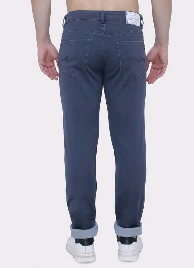 Strechable Denim Regular Fit Mid Waist Light Weight Soft Feel Stretchable Denim Jeans Pant for Men
- 32