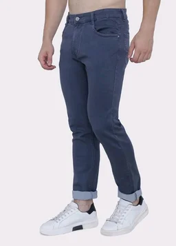 Strechable Denim Regular Fit Mid Waist Light Weight Soft Feel Stretchable Denim Jeans Pant for Men
- 32