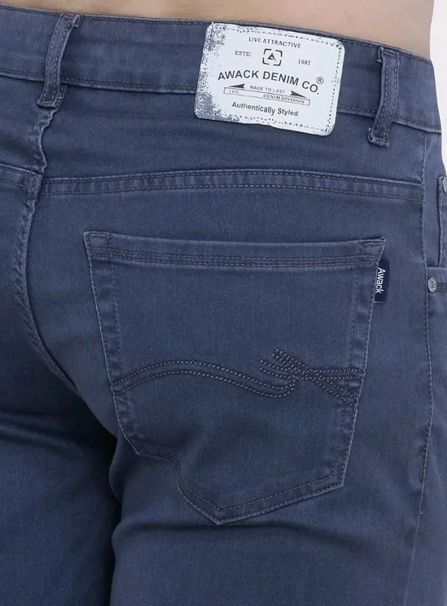 Strechable Denim Regular Fit Mid Waist Light Weight Soft Feel Stretchable Denim Jeans Pant for Men
- 32