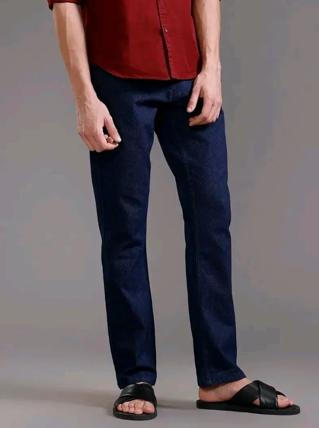 WROGN Men's Straight Fit Jeans | Mid Rise | Jeans for Man
- 38