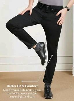Symbol Premium Men's Slim Fit Stretchable Jeans | Casual Denim | Cotton Stretch | Fashion Shades of Black & Blue (Available in Plus Sizes)
- 32
